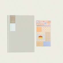 Set de 4 cuadernos de notas A5 con espiral y líneas + notas adhesivas desprendibles - Multicolor - Ver 9