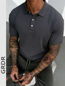 GRDR 男士商务POLO衫一件装 - 工作服套装 - 灰色 - 查看 10