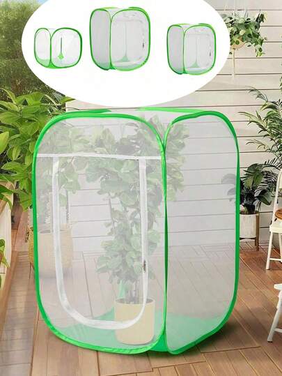 Protector de plantas de jardín Malla reutilizable Cubierta de malla para plantas Cubierta de malla cuadrada reutilizable Jaula de red elevada Tienda de protección plegable contra plagas para proteger verduras y frutas de pájaros e insectos en el jardín al aire libre