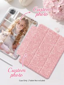 Customizable Glossy Acrylic Tablet Protective Case With Foldable Stand, Smart Wake/Sleep Function, Compatible With IPad 11th Gen A16 2025, 10th Gen 10.9-Inch Air, 4th/5th Gen 10.9-Inch Air, 11th Gen M3 2025, 7th/8th/9th Gen 10.2-Inch Galaxy Tab S7/S8, Galaxy Tab S10 FE+, Romantic Gift, Easter Gift - Multicolor - View 1