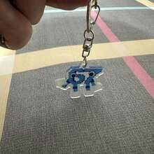 Flat Acrylic Cartoon Number 67 Keychain, Casual Simulated Numeric 67 Figure Keychain, Versatile Daily Gift For Family And Friends, Can Be Hung On Bags And Backpacks - Multicolor - View 5