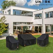 Funda para sofá de 3 plazas funda para sofá al aire última intervensión para hasta 85 pulgadas de ancho x 38 de profundidad x 35 pulgadas de alto fundas impermeables para muebles de patio color - como en la foto - Ver 7