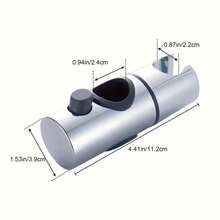 1pc Circular Rod Shower Bracket, Insertable Shower Rod Adjustable Shower Head Holder - C - View 8