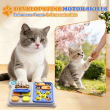 Interactive Treat Puzzle Toy For Cats, Mental Stimulation & IQ Training - Multicolor - View 6