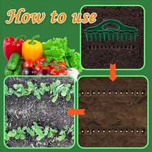 12-Hole Digger Seed Spreader,3 PiecesSowing Seeds Dispenser Set,Mini Seed Dispenser For Small Seeds, Handheld Seed Planter Tool Seed Dibber Multifunctional Spacer Gardening Tools - Default - View 6