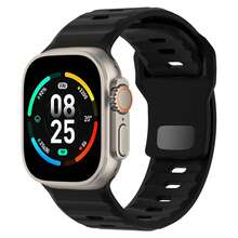 46mm/49mm/45mm/44mm/42mm Silicone Sports Watch Band, Compatible With Ultra 2/Ultra, Fits Men's Series 1 2 3, Waterproof Strap Suitable For Series 10 9 8 7 6 5 4 SE 3 2 1 - White - View 10