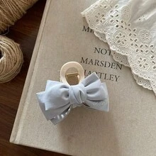 1pc Rhinestone Bow 8CM/3.15in Crossover Claw Clip, Versatile Elegant Hair Clip For Girls, Suitable For Shower & Everyday Wear - Bow Cross Claw Clip - View 8