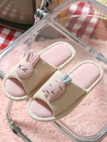 Fleece-Lined Slippers For Women, Non-Slip Indoor Soft Plush Warm House Shoes, Autumn/Winter, Navy Blue, Pink, Green, Gray, Coffee