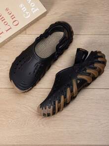 Crocs Chanclas unisex, sandalias casuales para ir y venir, zuecos ligeros y cómodos para el ocio 211675-001 - Negro - Ver 1