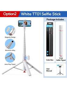 AXNEN 1800mm (70.87 pulgadas) Palo de selfie todo en uno con trípode de apertura automática, control remoto magnético, poste de aleación de aluminio extra largo, clip de teléfono giratorio desmontable, compatible con smartphones Apple y Android. Diseñado para actividades al aire libre, viajes, vlogging, grabación de video, fotografía y transmisión en vivo. - Ver 14