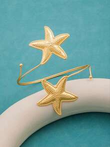 1pc Niche Design Women's Adjustable Open Bangle, Versatile High-End Accessory - 05 - View 3