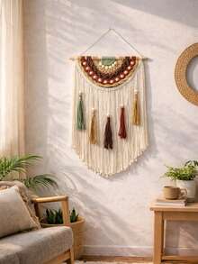 1 tấm trang trí tường tua rua dệt phong cách Bohemian, tranh treo tường dệt Boho, trang trí nghệ thuật tường Bohemian, trang trí nhà mộc mạc, trang trí tường phòng khách phòng ngủ ấm cúng, trang trí thảm Boho, trang trí tường nghệ thuật, trang trí nhà cửa, trang trí nội thất phong cách Bohemian sáng tạo, trang trí tường căn hộ studio. - Nhiều màu - Xem 9