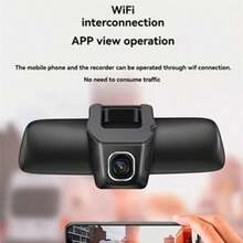 High-Quality Discreet Dash Cam, Super Clear Night Vision, Compact Design Without Blocking View, 1080P Dash Cam With WiFi For Easy Video Viewing And Management, Supports Storage Card, Suitable For All Vehicle Models - A - View 5