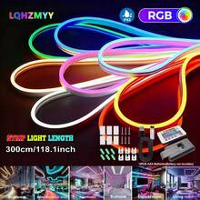 Tira de luz LED neón RGB alimentada por USB - Cambio de color, regulable, con control remoto, adecuada para dormitorio, TV, resistente al agua IP65, decoración de caravana - RGB - Ver 17