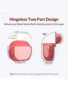 1pc Transparent TPU Bluetooth Earphone Soft Case, Suitable For StudioBuds Protective Cover - Clear - View 6