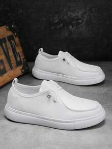 Women White Mesh Sneakers, Lightweight Breathable Lace-Up Casual Walking Shoes - White - View 7