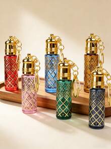 Móc khóa đựng nước hoa 8ml có thể nạp lại, bình xịt nước hoa mini mạ vàng sang trọng, chống rò rỉ, thích hợp mang theo trong túi xách, chai nước hoa rỗng di động kèm móc khóa dành cho nữ, lý tưởng cho du lịch, đi làm, đi chơi tối, quà tặng dự tiệc, quà Giáng sinh, quà nhét vào tất cho phái đẹp, phụ kiện túi xách. - Nhiều màu - Xem 2