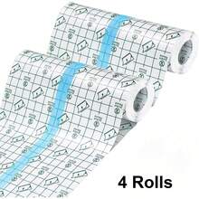 2 Rolls Waterproof Bandage, Transparent Elastic Tape, Waterproof Dressing Film, Skin Protection Film For Tattoo Aftercare, Transparent Film For Swimming And Shower (15cm X 2m) - Multicolor - View 8