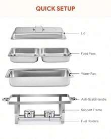 UBRAVOO Camping Pots, Pans & Griddles - Silver - View 7