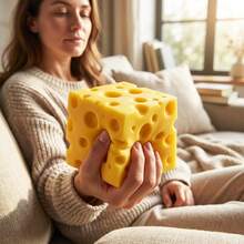 Juguete suave y apretable de queso irrompible, pelota de espuma suave para aliviar el estrés, para hombres y mujeres - Multicolor - Ver 6