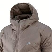 Nike Men's 750 Fill Power Down Jacket, New Loose Fit, Water-Resistant Jacket - Brown - View 4