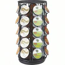 Mind Reader METCAR35-BLK Coffee Pod Storage Carousel Holds 35 K-Cups Coffee Pod Holder Black Metal Mesh - Negro - Ver 4