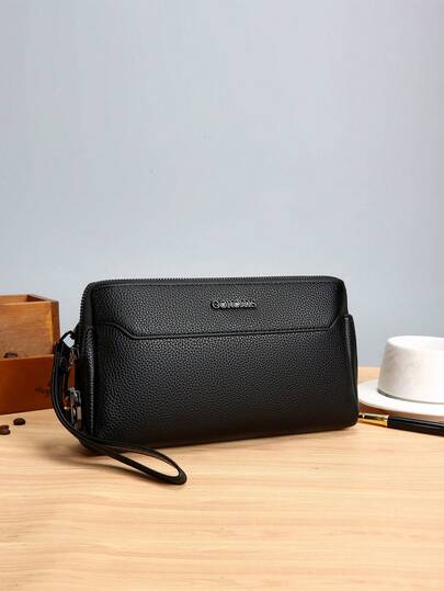 gorchis New Men's Password Lock Anti-Theft Long Wallet, Multi-Card Slots Large Capacity Business Clutch Bag, Versatile Casual Male Handbag