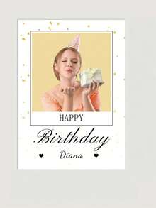 Tarjetas de felicitación personalizables, tarjetas de cumpleaños, tarjetas de boda, tarjetas para cualquier fiesta u ocasión, se pueden agregar fotos, detalles de la fiesta, nombres, fechas, viene con 2 opciones de sobres de color - Multicolor 2 - Ver 6