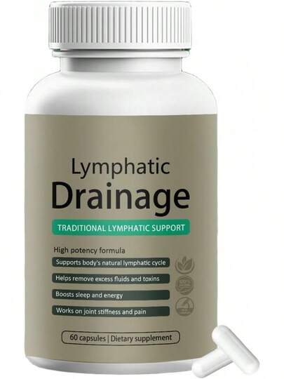 Sculptique Lymphatic Drainage Capsules – Maximum Potency Formula With Dandelion & Cleavers Extract, Supports Cellulite Reduction & Lymphatic Drainage, 60 Capsules(1pc)