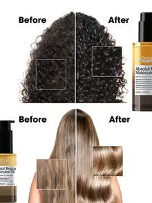 L'Oreal 巴黎欧莱雅专业美发极致修护脂质双相护发油，30毫升 - 赋予秀发光泽、强韧，并提供高达450°F的热保护。这款双相护发油能有效对抗长达两年的毛鳞片损伤，即刻赋予秀发长达100小时的亮泽和滋养。 - New - 30ml - 查看 3