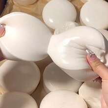 1pc White Super Soft Milky Yogurt Cake Slow Rebound Squeeze Stress Relief Toy, Soft Squishy Bread Cake Squeeze Toy With Slow Rising Sensory Stress Relief Toy, Suitable For Adult Relaxation Gift, Soft And Cute Toy, Relieve Anxiety, Stress Relief Toy, Perfect Gift For Holidays, Birthdays, Christmas And Parties. - White - View 5