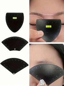 1 Set Reusable Precise Eyebrow Stencil Template, Quick Eyebrow Shaping Ruler, Suitable For Beginners To Professional Makeup Artists, Eyebrow Tattoo Stencil Beauty Tool - Multicolor - View 1
