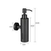 1 pieza Dispensador de jabón de acero inoxidable negro mate de 12 onzas, botella recargable con bomba manual, accesorio de baño, almacenamiento y organización de baño - Multicolor - Ver 14