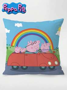 Peppa Pig 动画图片可爱抱枕沙发客厅样品房间天鹅绒腰枕套靠垫垫，加入购物车即可享受优先发货服务。 - 彩色 - 查看 8
