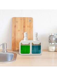 Bình đựng xà phòng rửa tay và rửa chén nhà bếp, bình đa chức năng có thể tái sử dụng, bình đựng xà phòng để bàn hoặc treo tường, bình đựng dầu gội và dầu xả cho phòng tắm, bình đựng nước rửa chén dùng trong vòi sen, bình đựng xà phòng lỏng bơm tay, không cần điện, bình đựng nước rửa chén tiết kiệm không gian cho bồn rửa nhà bếp, bình bơm xà phòng dùng trong phòng tắm, dụng cụ sắp xếp nhà bếp và phòng tắm, trang trí nhà hiện đại, quà tặng ngày lễ, vật dụng cần thiết cho năm học mới. - A - Xem 11