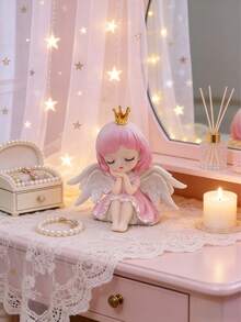 Fairy Statue - Resin Decorative Figurine, Perfect Gift For Friends, Desk And Balcony Decor, Art Piece - Elves - View 11