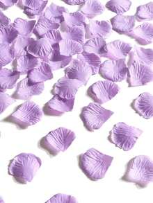 2000片浅紫色人造丝玫瑰花瓣，适用于婚礼、求婚、生日、周年纪念、家居装饰、房间装饰、派对礼品、新娘礼物、毕业典礼、单身派对等浪漫装饰场合。 - 淺紫色 - 查看 2