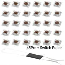 50pcs/100pcs Practical Blue/Black/Red/Brown Mechanical Keyboard Switches, Hot-Swappable Cross Axis Core - With Keycap Puller - Multicolor - View 28