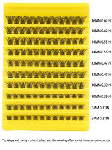 120PCS D Curl DIY Lash Clusters For Individual Lashes Volume Eyelashes Long-Lasting​ Eyelash Extensions Thick Natural Looking Fake Lashes Lash Clusters, Eyelash Clusters, Individual Eyelashes, Lashes, Fake Lashes - View 3