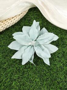 1pc Bohemian Style Artificial Dried Lily Flower Duck Clip, Women's Side Bangs Hair Clip, Beach Vacation Atmosphere Hair Accessory, Claw Clips - Multicolor - View 6