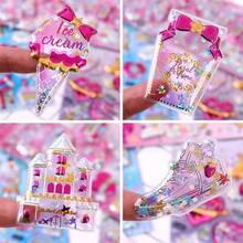 Reusable 3D Stickers 1/4/12 - Shiny Gold Shaker Stickers, Suitable For Heat Transfer, Sand Art Sticker Books, Scrapbooking, Diaries, Sticker Albums, Planners, Envelopes, DIY Crafts, Cartoon 3D Embossed Stickers And Fun Cute Crystal Stickers - Multicolor - View 4