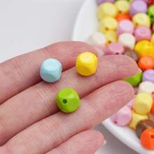 10Pcs Acrylic Beads 10*10mm Beads Spacer Beads DIY Bracelet Necklace For Jewelry Making Supplies - Bead - View 5