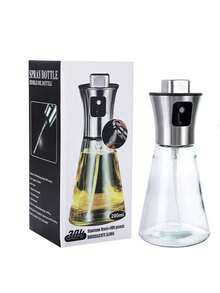 Sticlă de pulverizare cu pompă din oțel inoxidabil de 6,76 oz - Pulverizator de ulei de gătit și friteuză cu presiune înaltă pentru distribuție uniformă, utilizare 12 luni, potrivit pentru copt, grătar - Instrument de bucătărie, articole de bucătărie moderne, accesoriu durabil pentru friteuză cu aer, ambalaj în cutie - Vizualizare 14