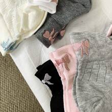 Summer Embroidery Bow Knot Short Socks Harajuku Cute Lolita Casual Funny Ankle Socks Spring Summer Breathable Women Sock - Multicolor - View 3