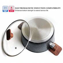 ABKOK 4-Piece Non-Stick Cookware Set - Soup Pot, Pancake Pan, All-In-One Fry Pan & Steak Pan For Kitchen - 查看 11