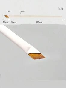 White Upgraded Precision Angled Eyebrow Eyeliner Makeup Brush, Ultra Thin Soft-Tipped Detailed Brush, Eyebrow Brush, Eyeshadow Brush, Brush,Giveaways - White - View 7