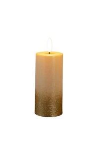 Vela sin llama LED para decoración del hogar, luz de ambiente para decoración de Navidad, boda, cumpleaños y fiesta, con efecto de brillo, decoración del hogar con purpurina dorada para fiestas festivas, adecuada para bodas, San Valentín, Halloween, Acción de Gracias, Navidad y decoración de escritorio como luz nocturna - oro - Ver 12