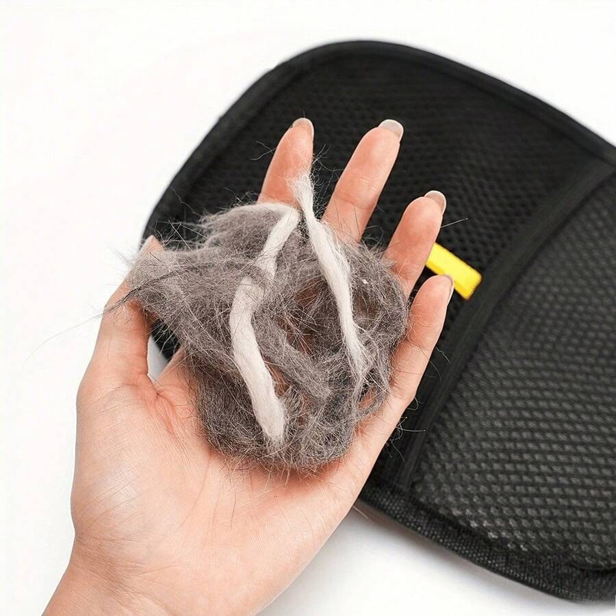 1pc Pet Static Electricity Hair Removal Glove, Double-Sided Brush Hair Remover, Cleaning Tool, Cat Hair Removal Grooming Brush