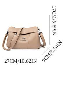 正品时尚奢华女士包包设计师高品质柔软皮革斜挎包女士单肩包 2025 - 米色 - 查看 9