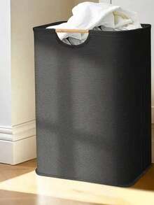 1pc Foldable Laundry Basket, Available In Large Or Small Size, Suitable For Storing Clothes, T-Shirts, Shirts And Other Items In Bathroom, Living Room And Laundry Room. Multi-Functional Laundry Basket, Bathroom Storage Basket, Dirty Clothes Basket, Storage Basket, Foldable Laundry Basket. - Light Grey - View 10